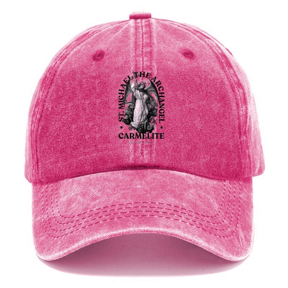 St. Michael The Archangel Unisex Vintage Casual Washed Cap