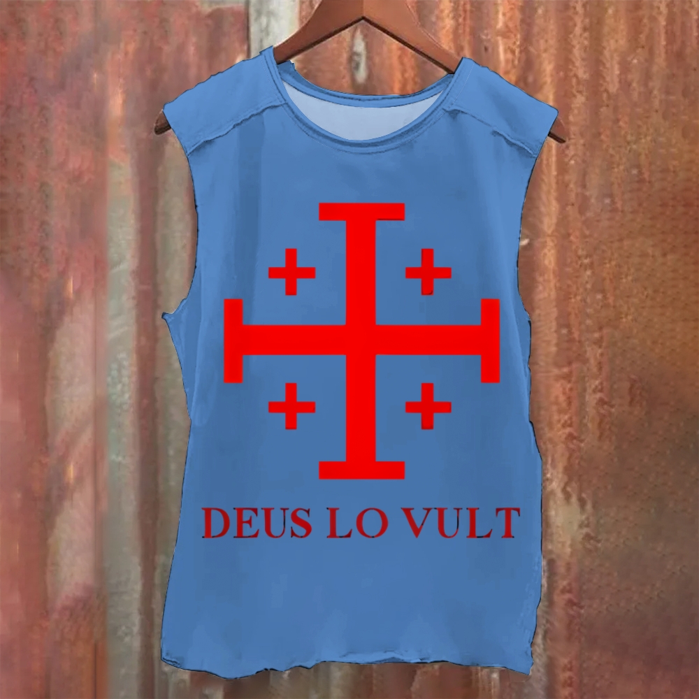 Deus Lo Vult Vintage Washed Tank Top