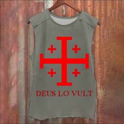 Deus Lo Vult Vintage Washed Tank Top