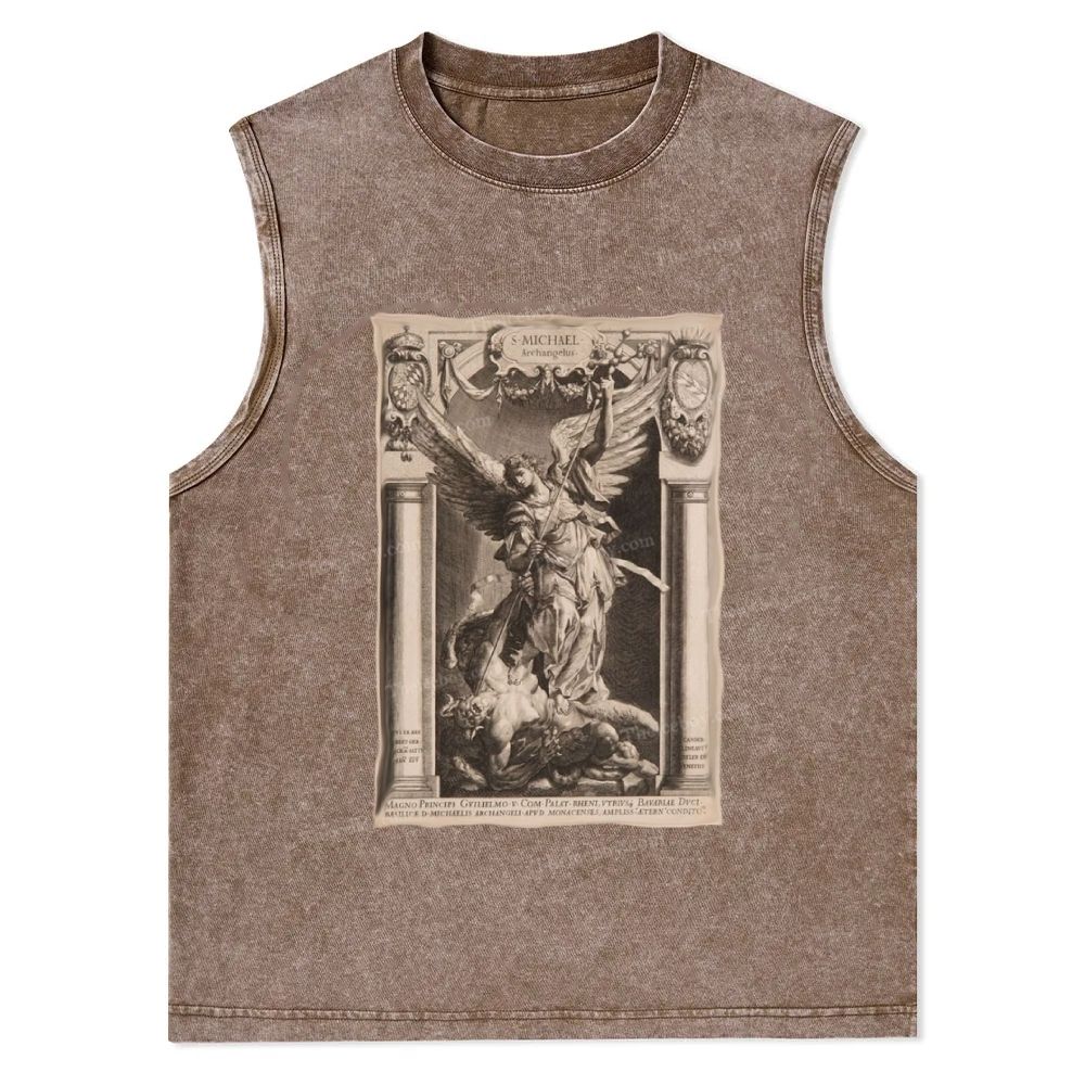 Archangel Defeats The Devil Snowflake Washed Vest
