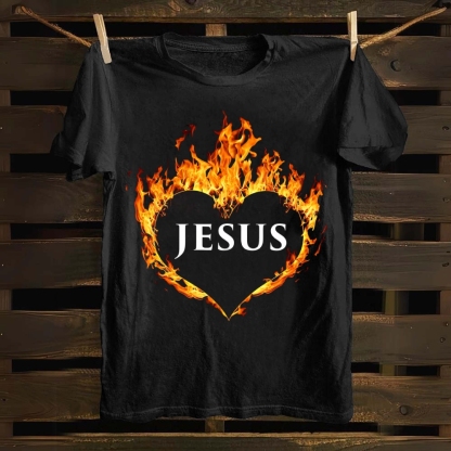 Jesus Art Cotton T-shirt