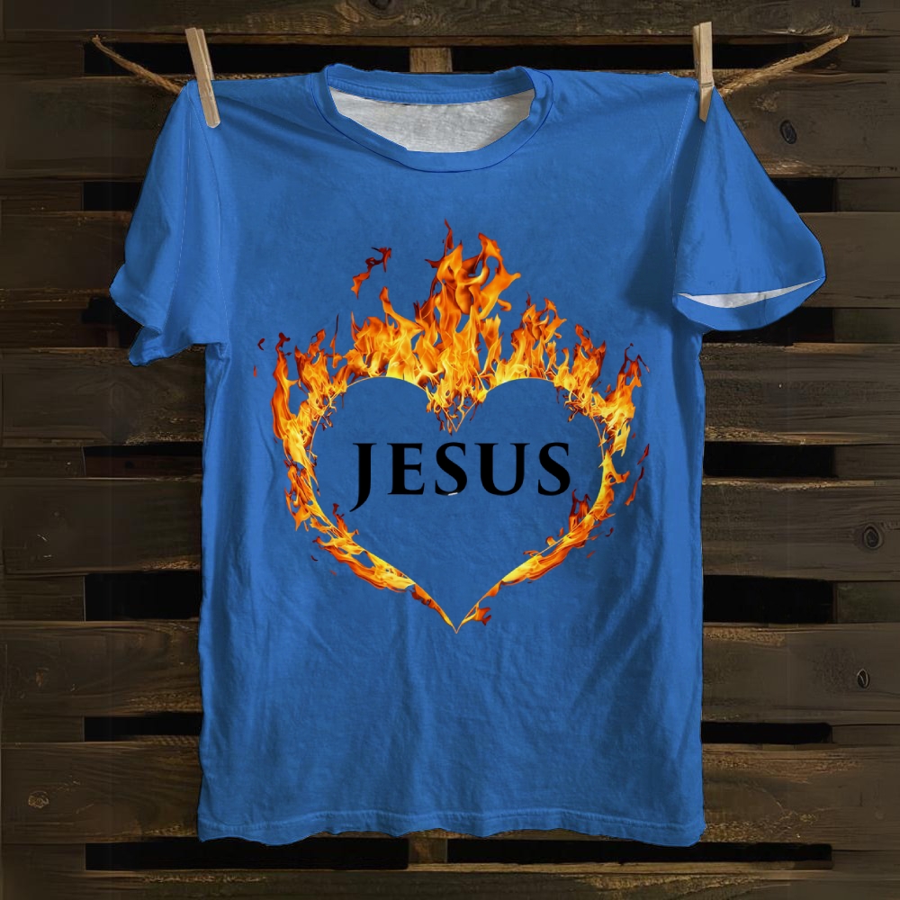 Jesus Art Cotton T-shirt