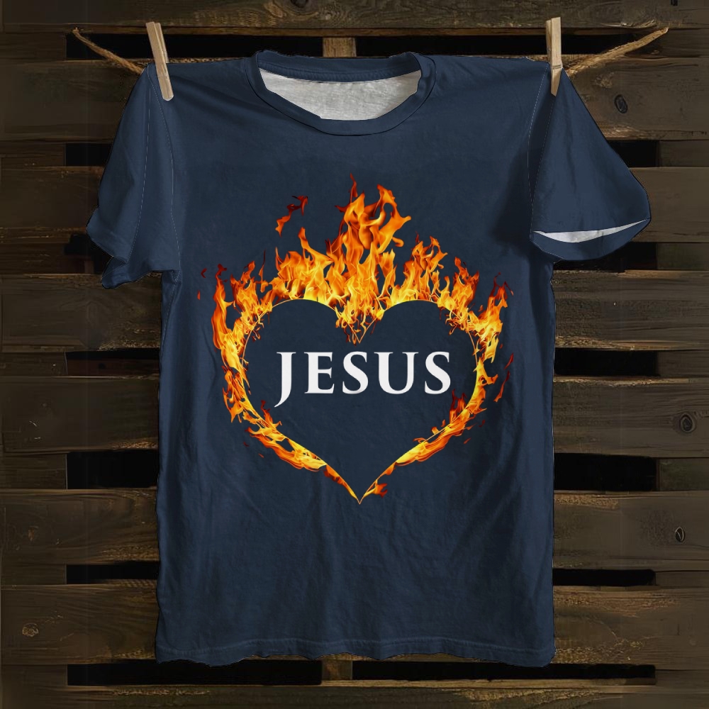 Jesus Art Cotton T-shirt