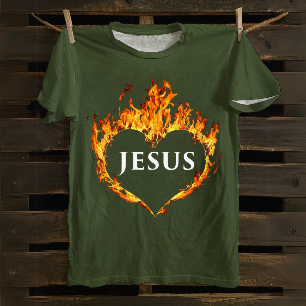 Jesus Art Cotton T-shirt
