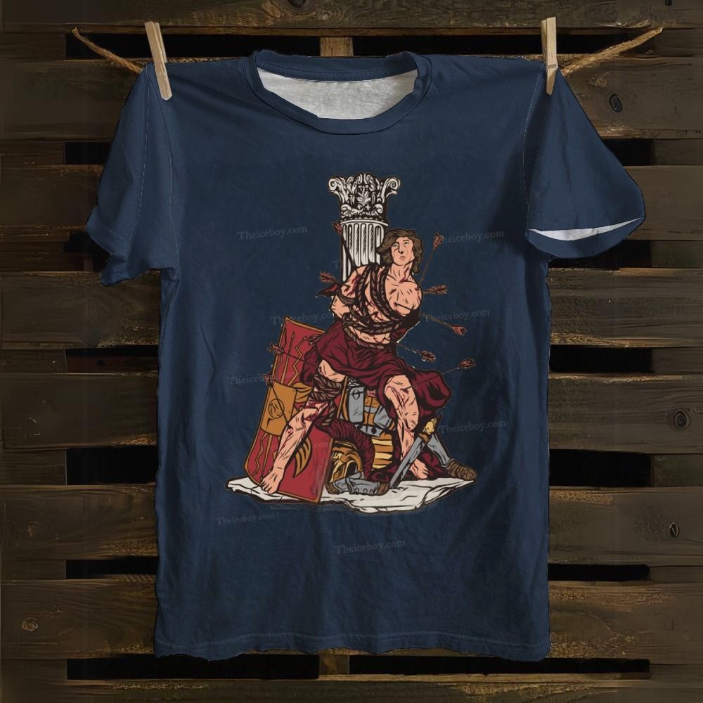 Brave Christian Warrior Cotton T-shirt