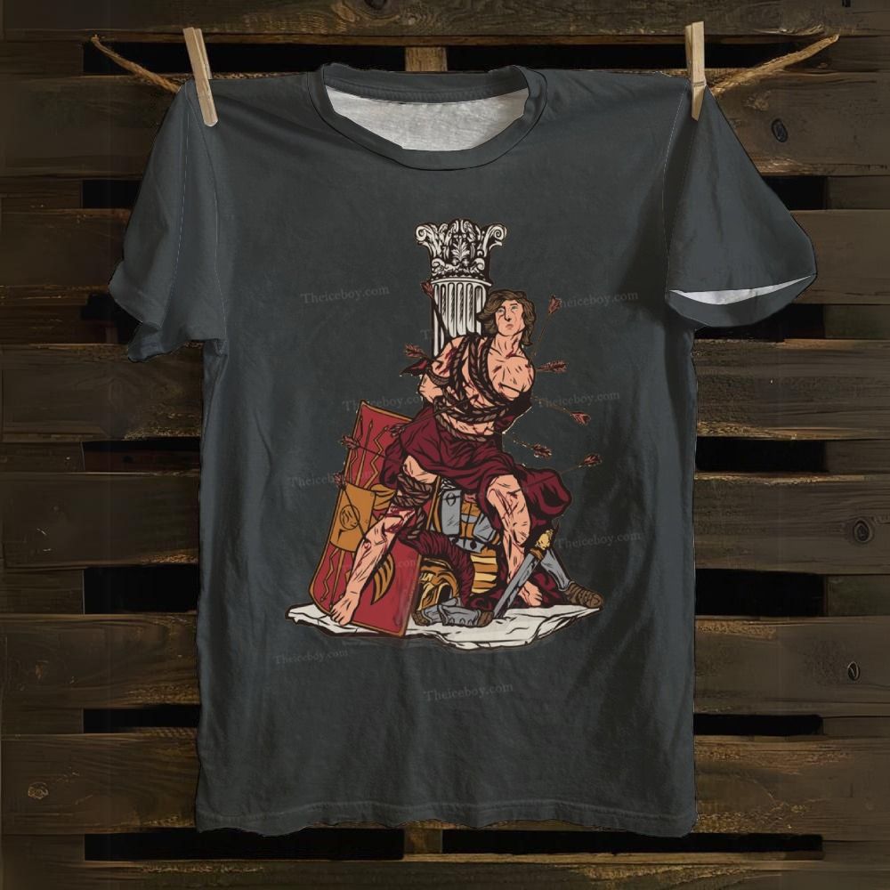 Brave Christian Warrior Cotton T-shirt