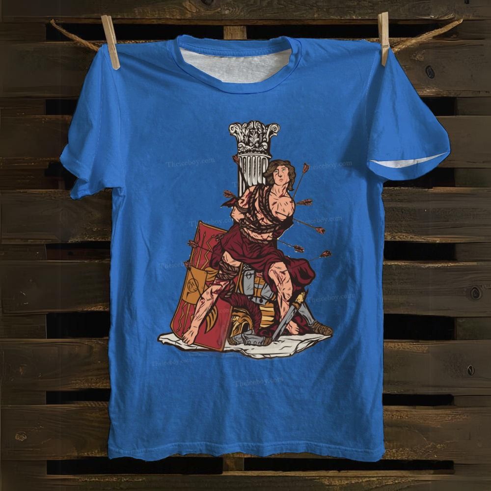 Brave Christian Warrior Cotton T-shirt