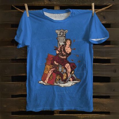 Brave Christian Warrior Cotton T-shirt