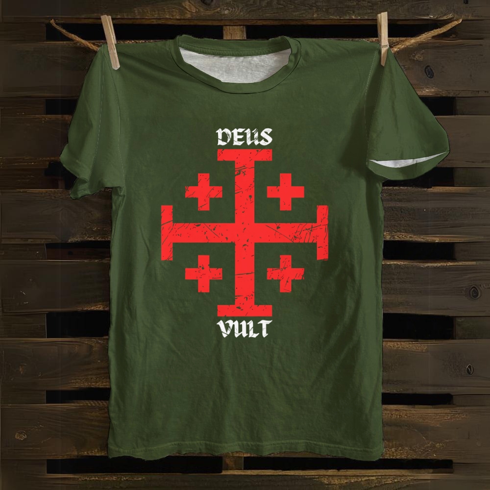 Deus Vult Cotton T-shirt