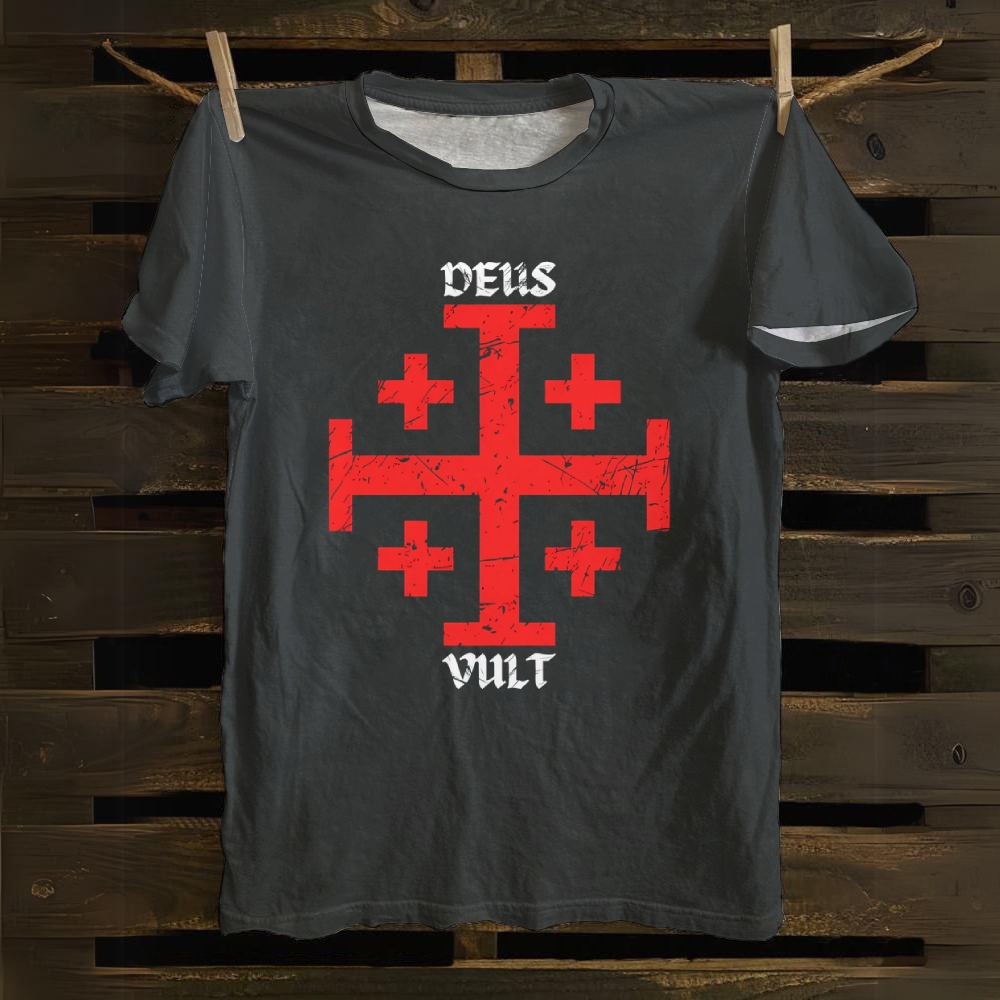 Deus Vult Cotton T-shirt
