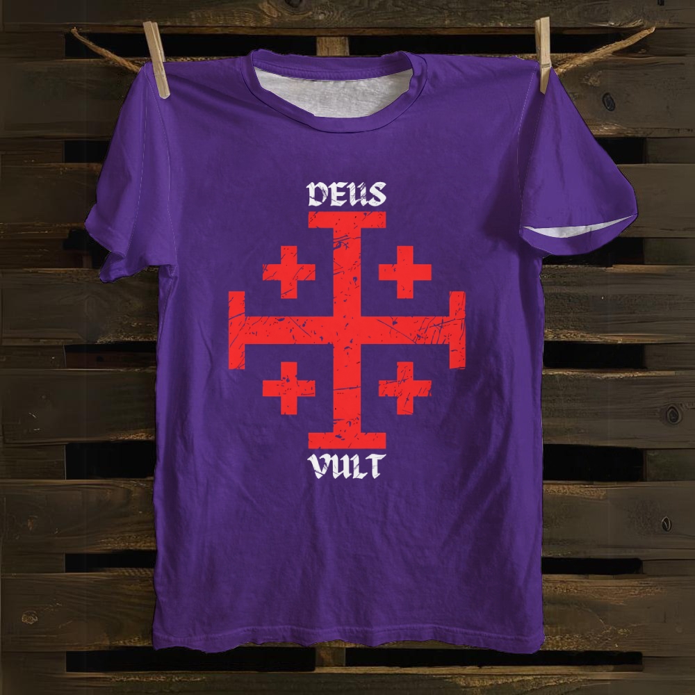 Deus Vult Cotton T-shirt