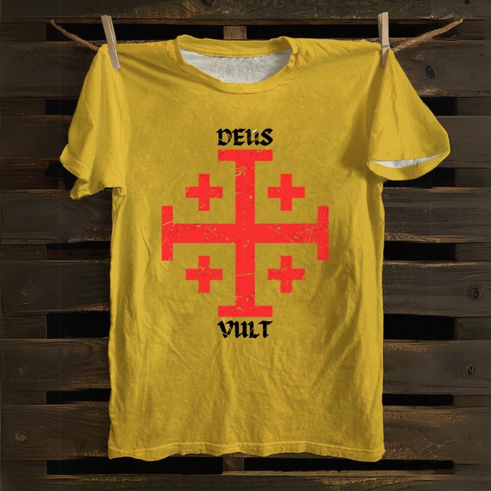 Deus Vult Cotton T-shirt