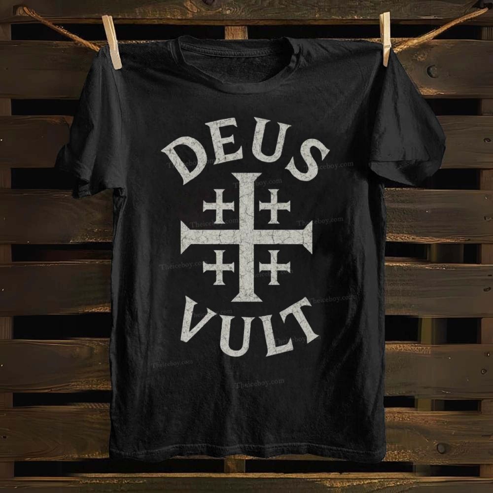Deus Vult Cotton T-shirt