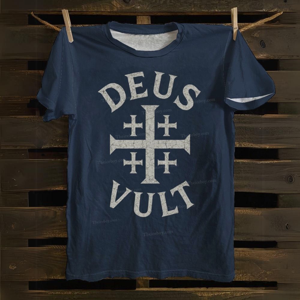 Deus Vult Cotton T-shirt