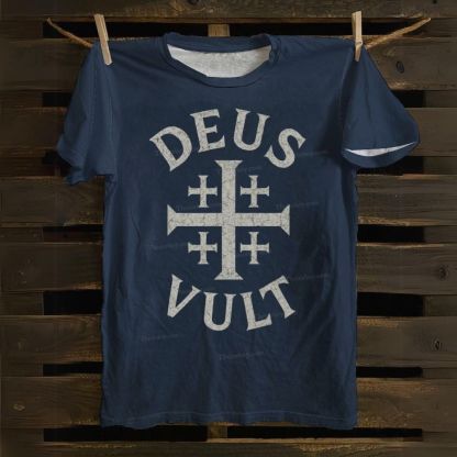 Deus Vult Cotton T-shirt