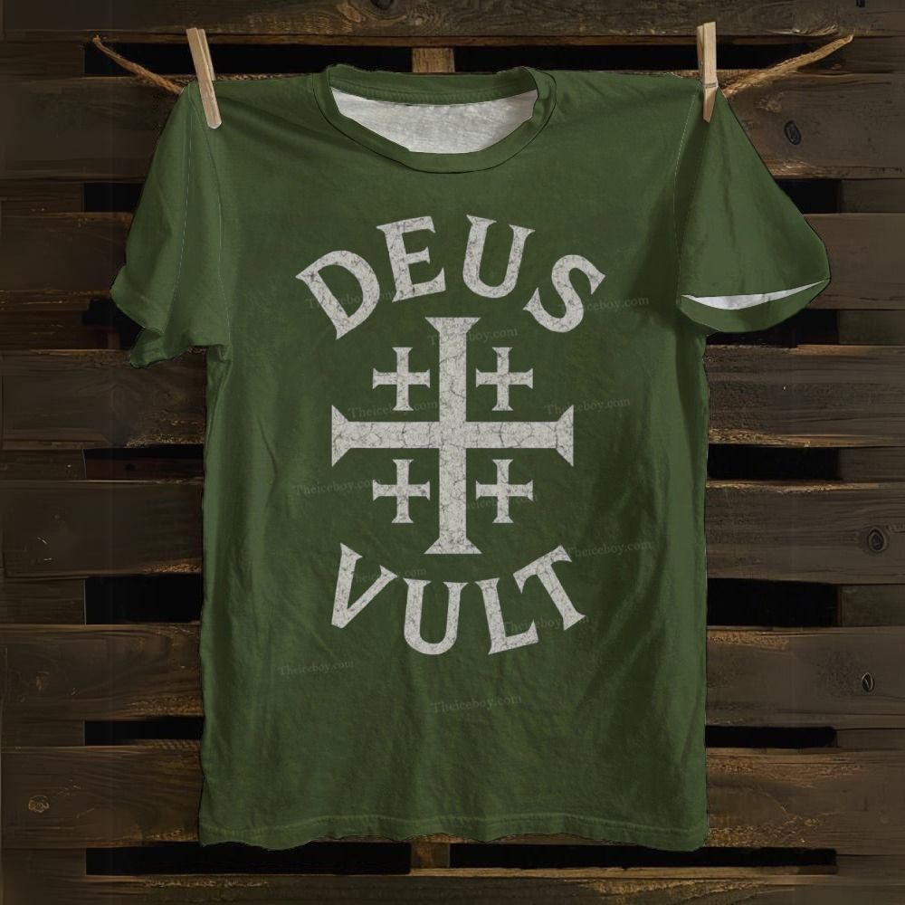 Deus Vult Cotton T-shirt