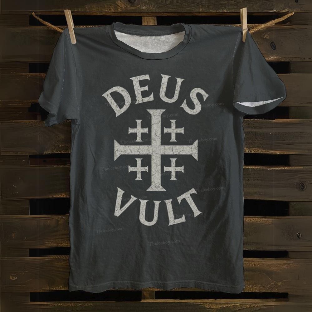 Deus Vult Cotton T-shirt