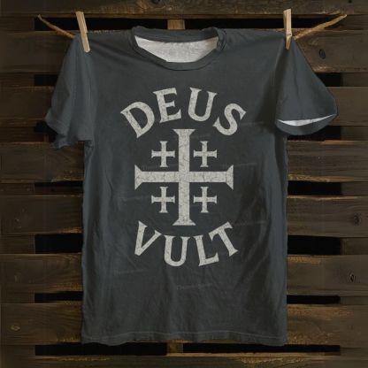 Deus Vult Cotton T-shirt