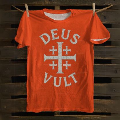 Deus Vult Cotton T-shirt