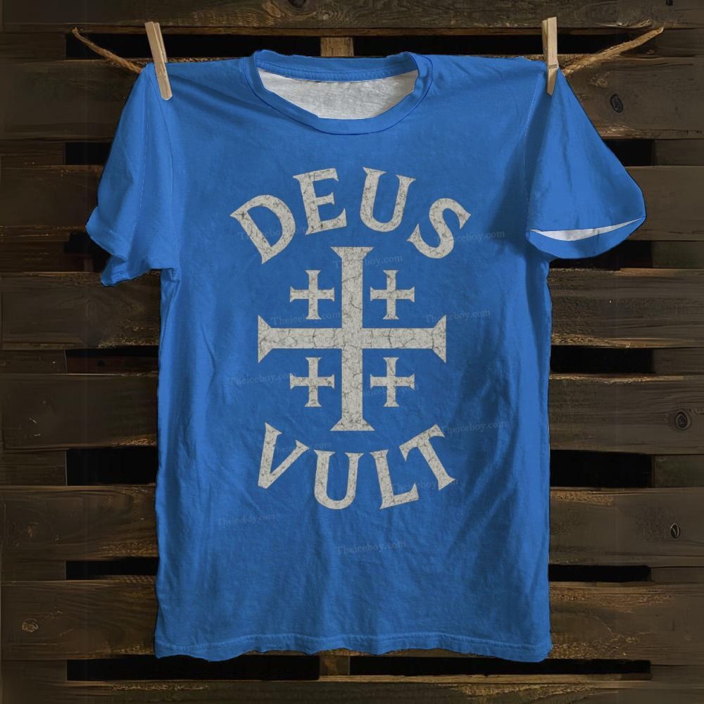 Deus Vult Cotton T-shirt