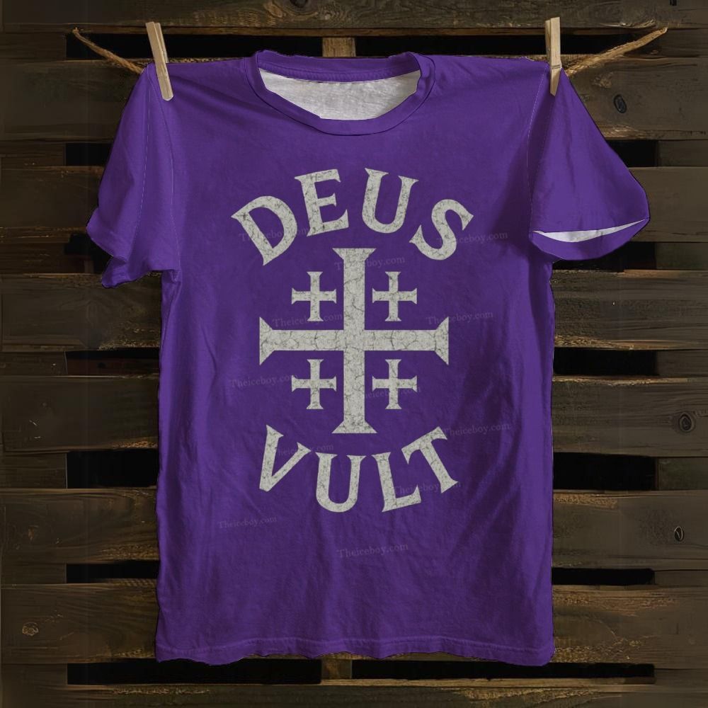 Deus Vult Cotton T-shirt