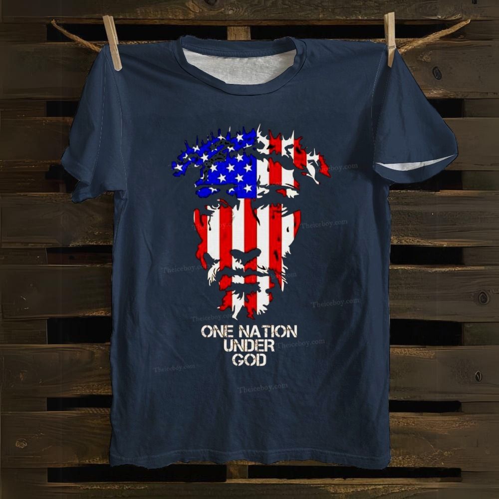 One Nation Under God Cotton T-shirt