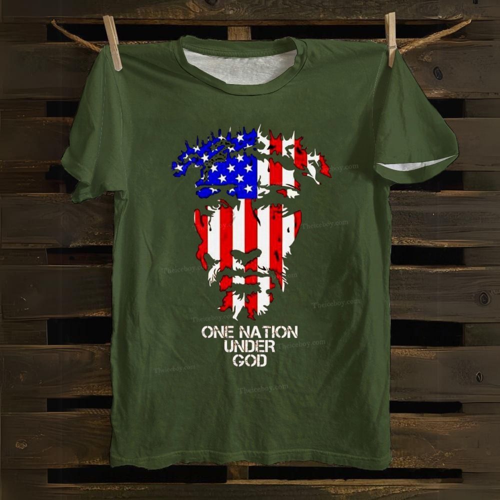 One Nation Under God Cotton T-shirt