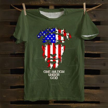 One Nation Under God Cotton T-shirt
