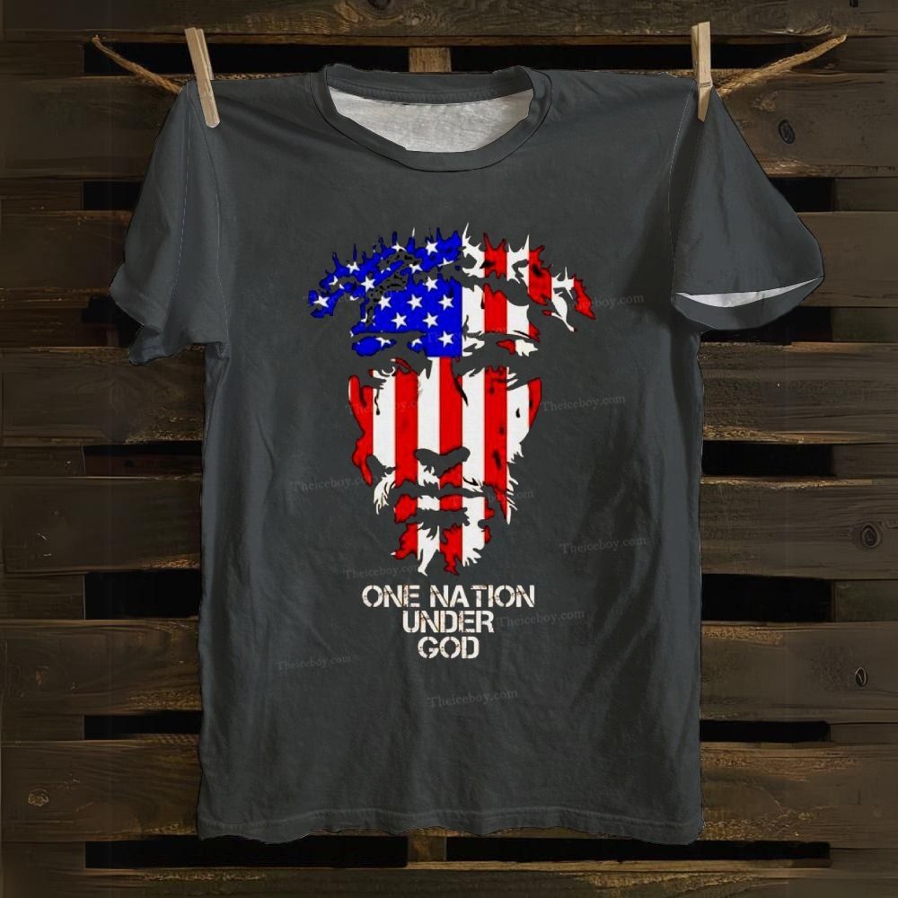 One Nation Under God Cotton T-shirt