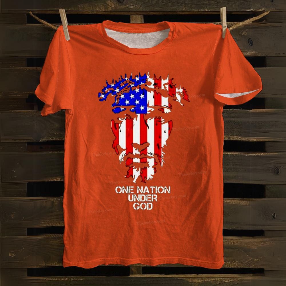 One Nation Under God Cotton T-shirt