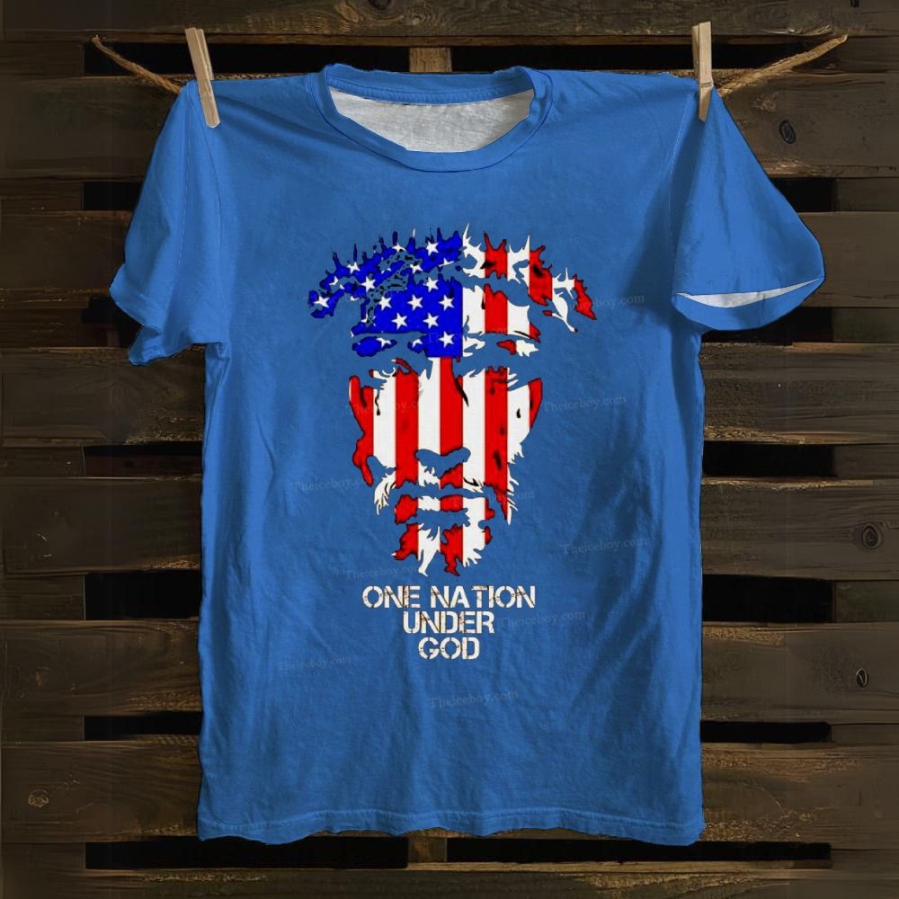 One Nation Under God Cotton T-shirt