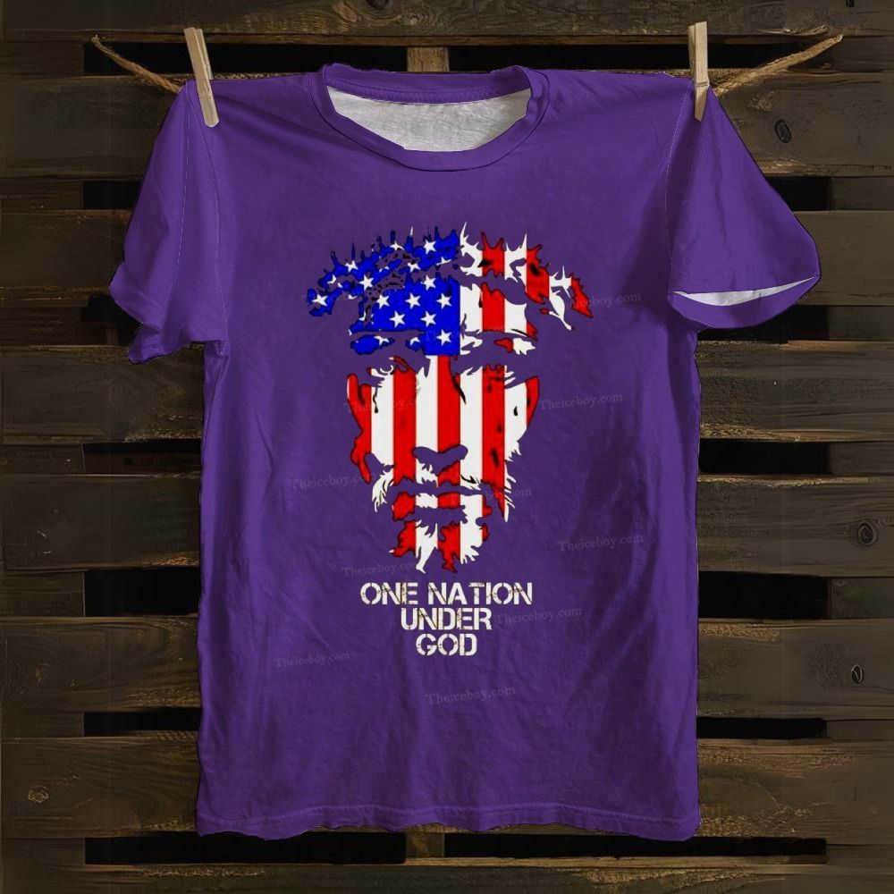 One Nation Under God Cotton T-shirt