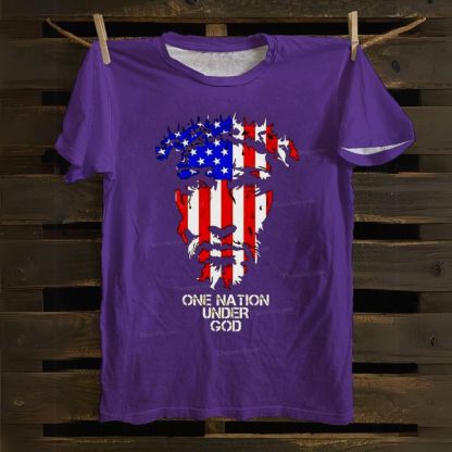 One Nation Under God Cotton T-shirt
