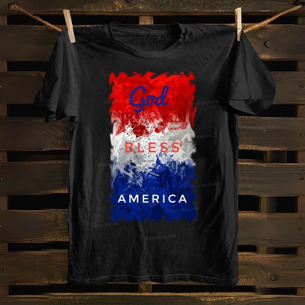 God Bless America Cotton T-shirt