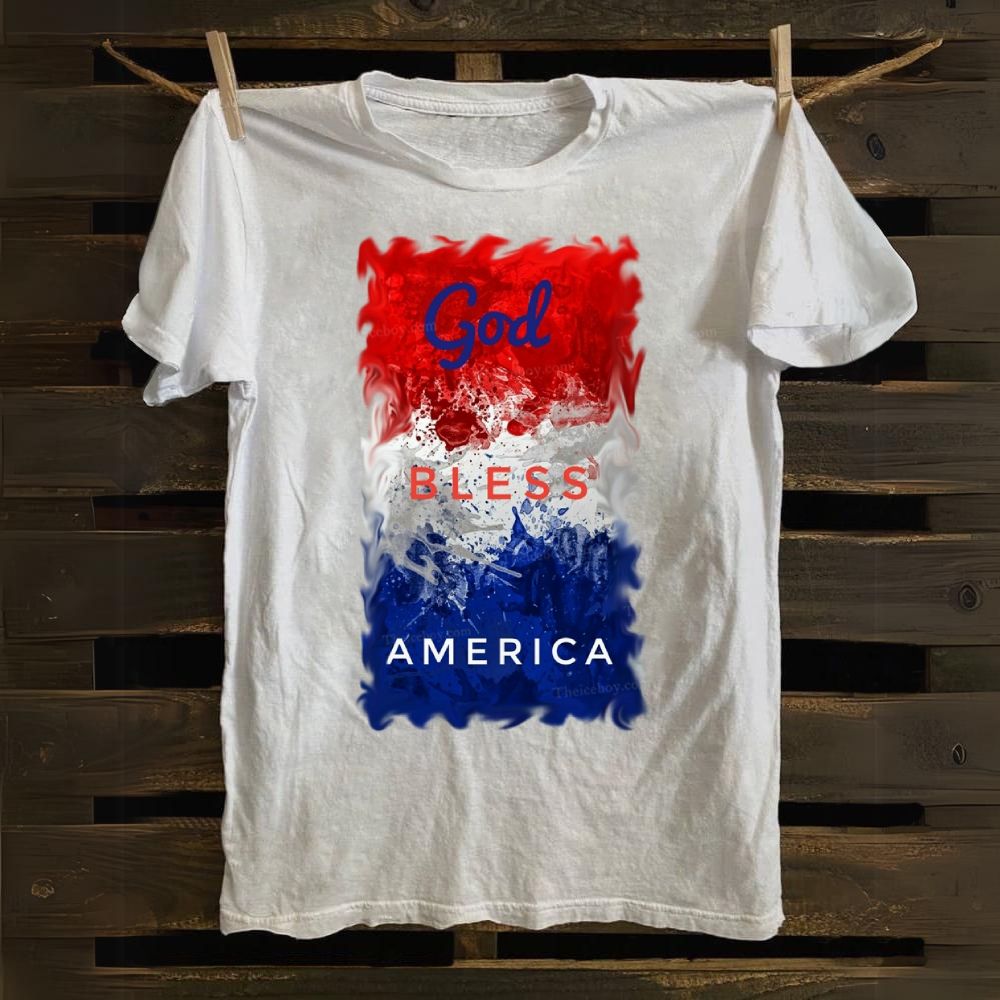 God Bless America Cotton T-shirt