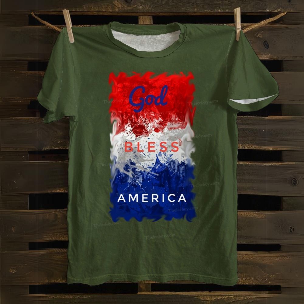 God Bless America Cotton T-shirt