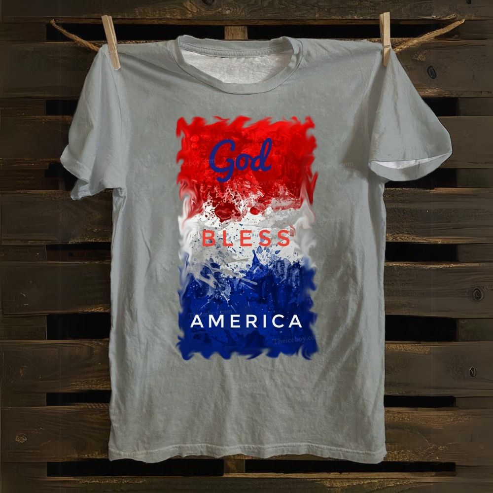 God Bless America Cotton T-shirt