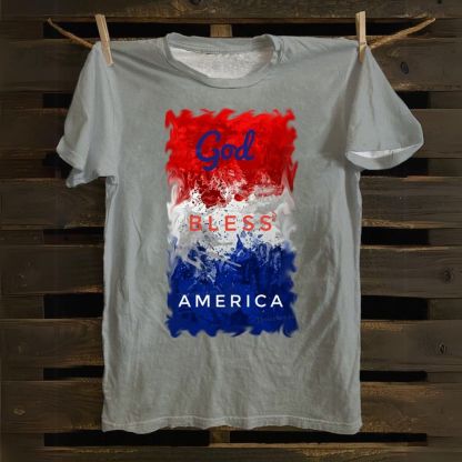 God Bless America Cotton T-shirt