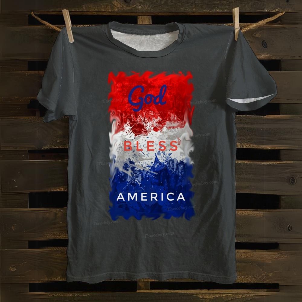 God Bless America Cotton T-shirt