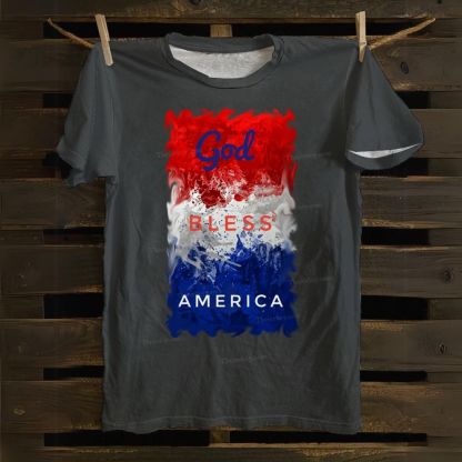God Bless America Cotton T-shirt