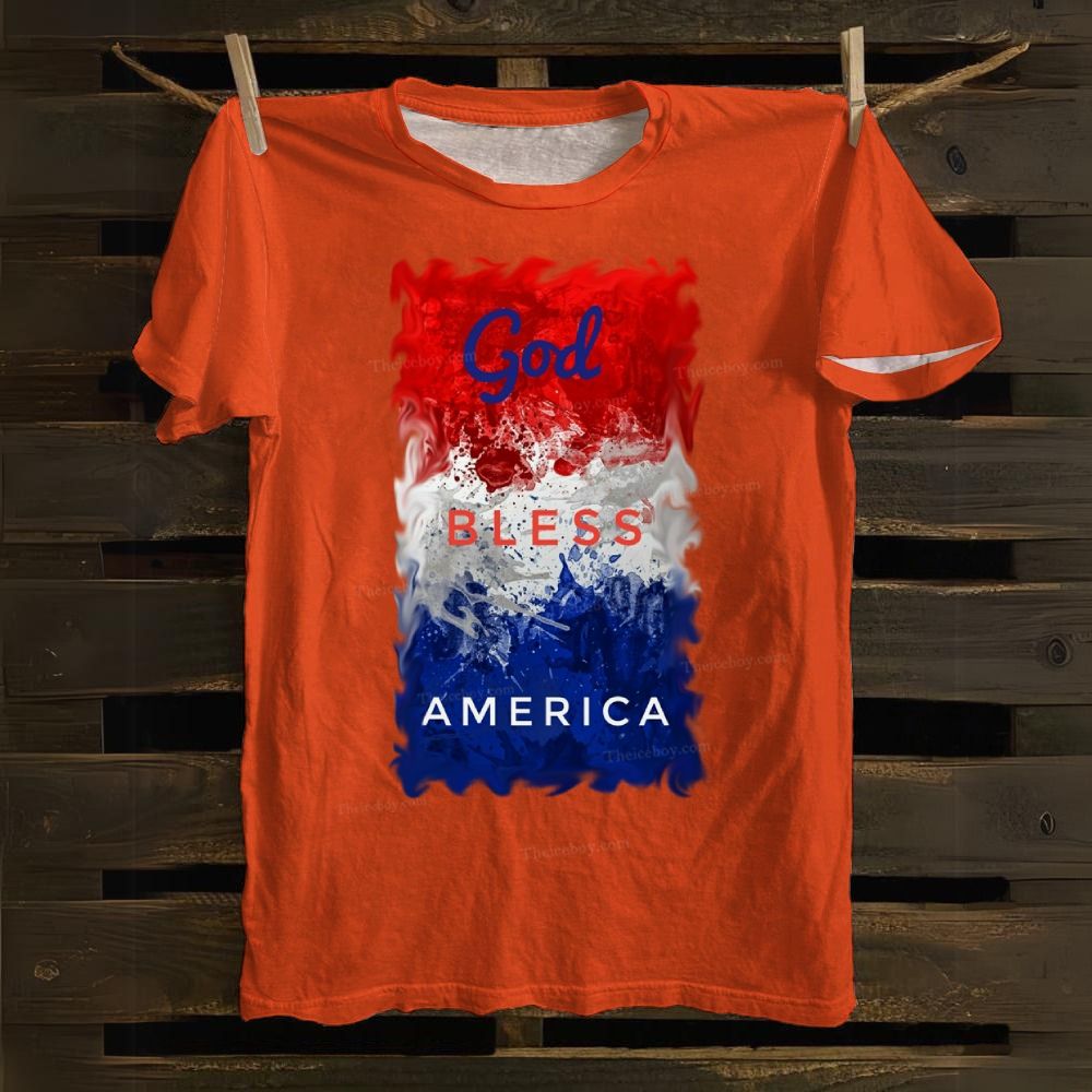 God Bless America Cotton T-shirt