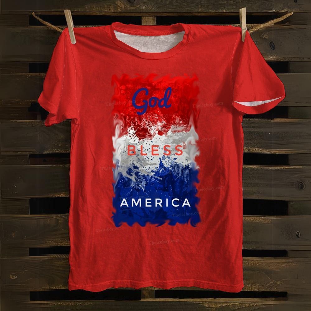 God Bless America Cotton T-shirt