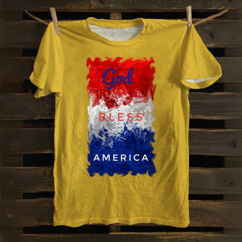 God Bless America Cotton T-shirt