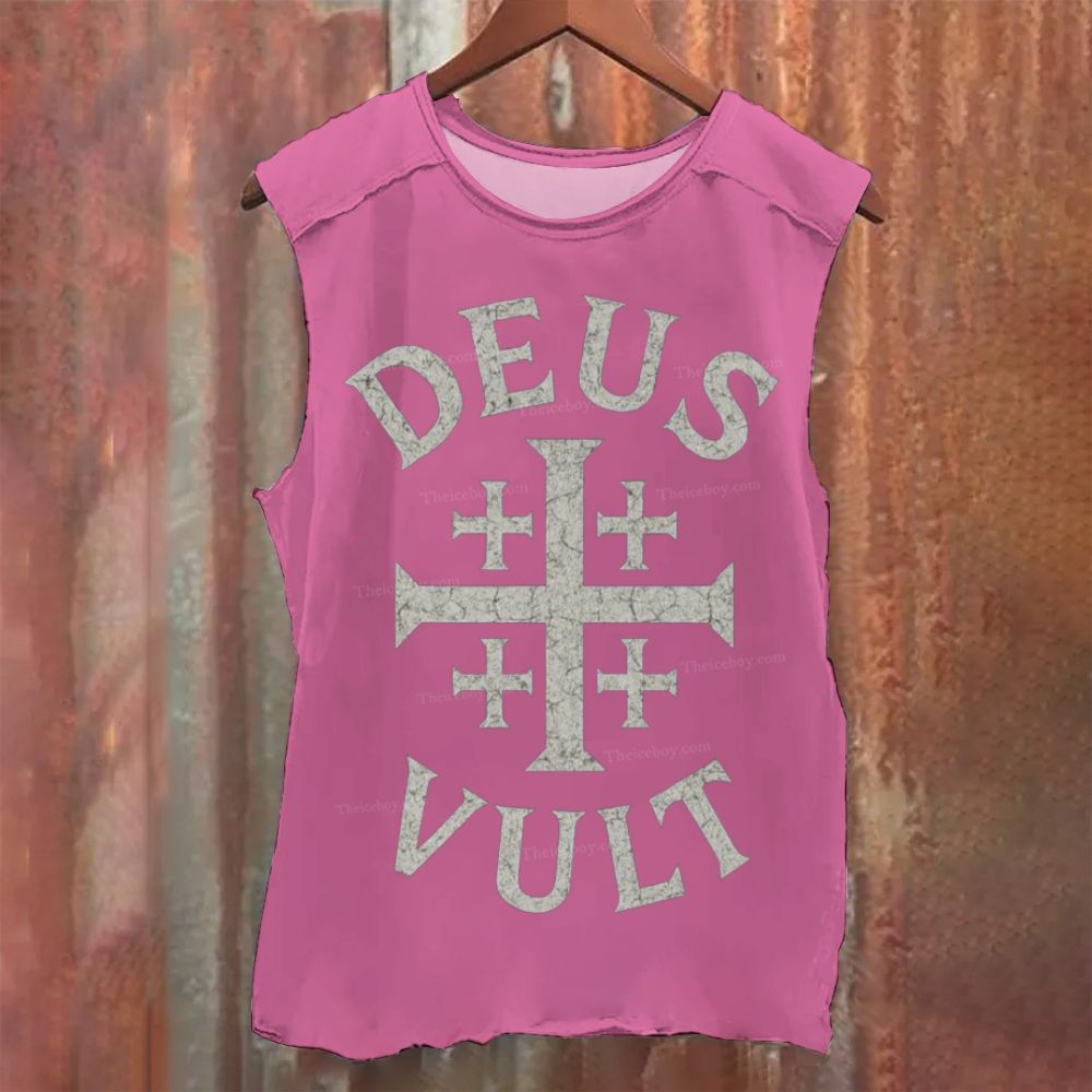 Deus Vult Vintage Washed Tank Top