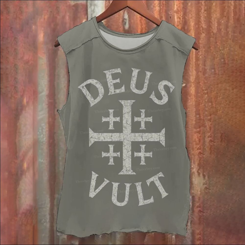 Deus Vult Vintage Washed Tank Top