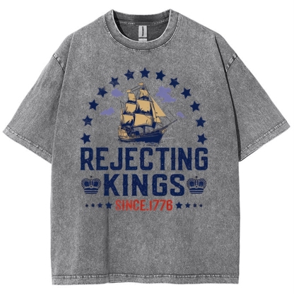 Rejecting Kings Snowflake Vintage Cotton T-Shirt
