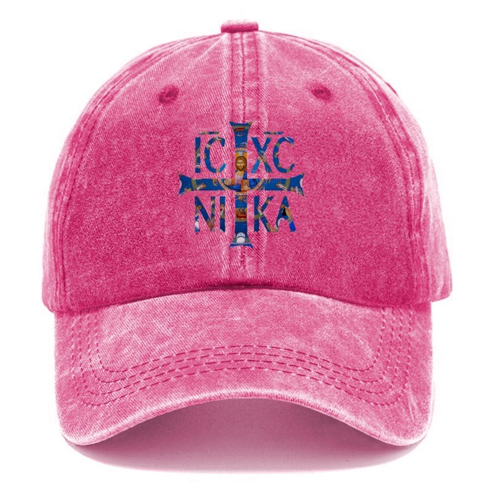 Ic Xc Ni Ka Unisex Vintage Casual Washed Cap