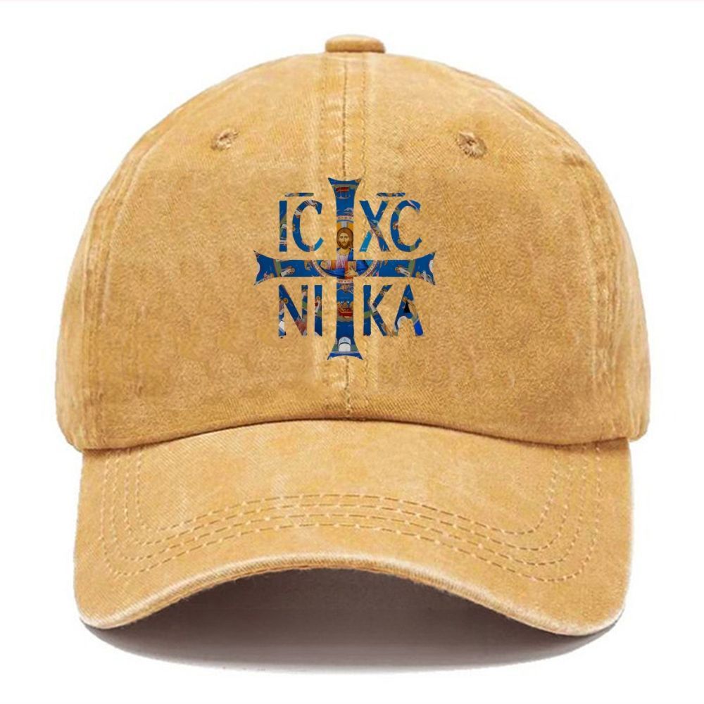 Ic Xc Ni Ka Unisex Vintage Casual Washed Cap