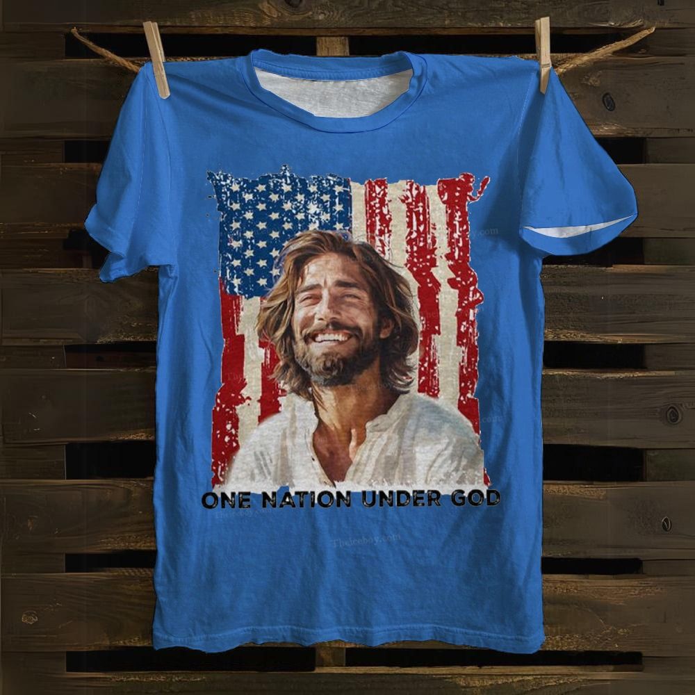 One Nation Under God Cotton T-shirt