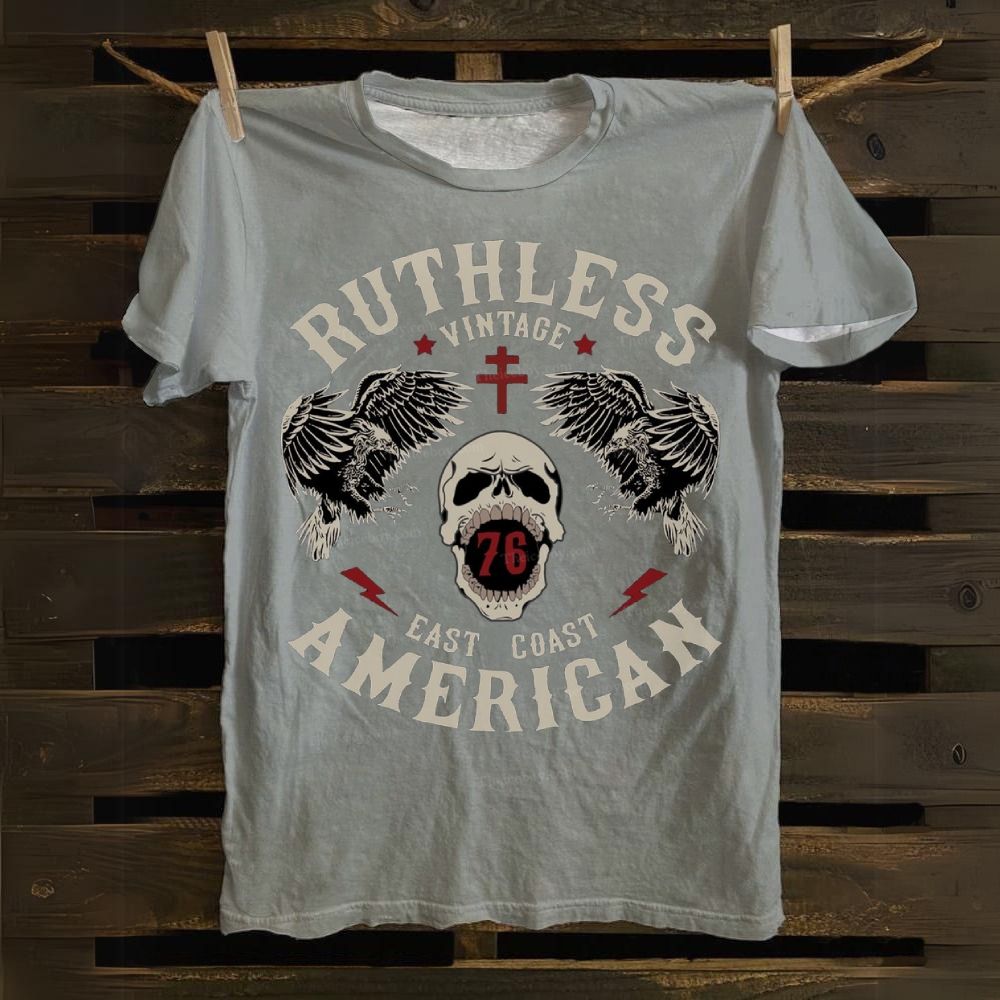 Christian Skull Cross Cotton T-shirt